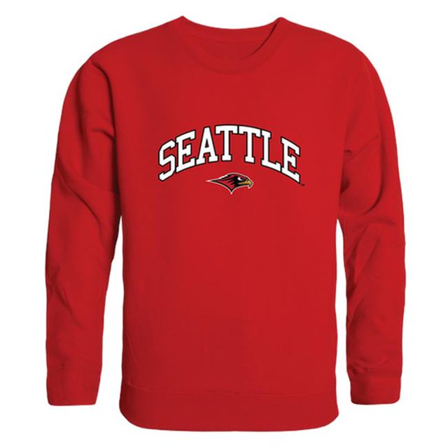 W Republic 541-378-RED-04 Seattle University Campus Crewneck T-Shirt, Red - Extra Large