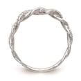 thumbnail image 2 of 14k White Gold Ring Wedding Band Diamond 0.12 ct Criss-Cross 1/8 carat Complete, 2 of 7