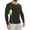 Black with Green, variant on ANYFIT WEAR Men Athletic Cool Dry Fit T Shirts Long Sleeve Fitness Running Sports Muscle Gym Workout Patchwork Undershirt