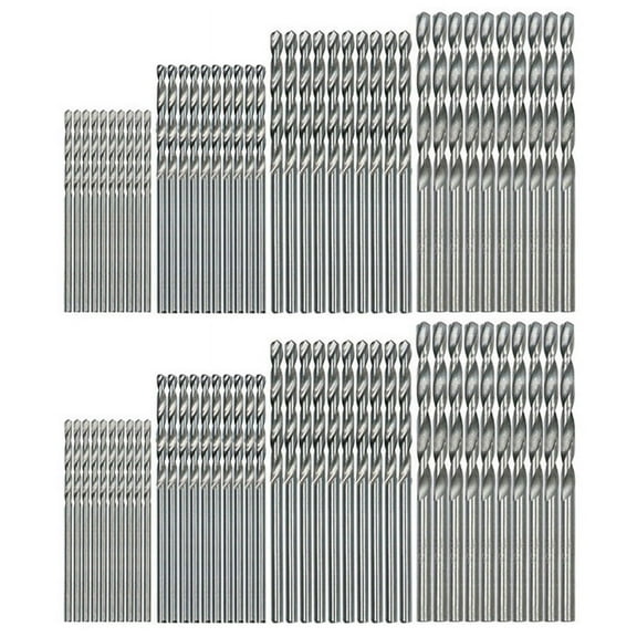 80 Pcs Mini Drill HSS Bit 0.5mm-2.0mm Straight PCB Twist Drill Bits Set