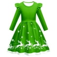 thumbnail image 1 of WEAIXIMIUNG Robes Adolescentes Formelles Longues Enfant Robes de Noël Filles Fête Danse Enfants Robe de Noël 5-6 Ans, 1 of 3
