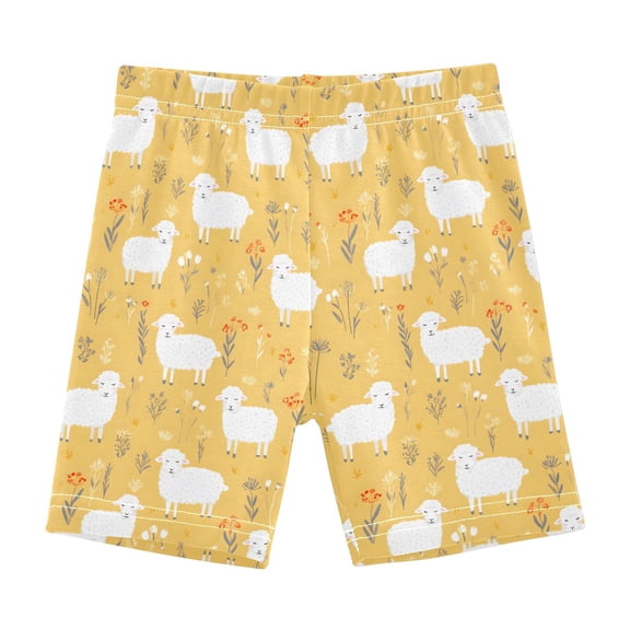 joogoo Cute Sheeps Flowers Girls Lined Shorts Bike Dance Bottoms 6T