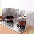 thumbnail image 6 of 2Pcs Disposable Oil Splash Guard Aluminum Foil Gas Stove Oil Splatter Screen Board Cooking Frying Oil-Proof Splash Kitchen Tool Suitable for kitchen and dining room(Silver), 6 of 7