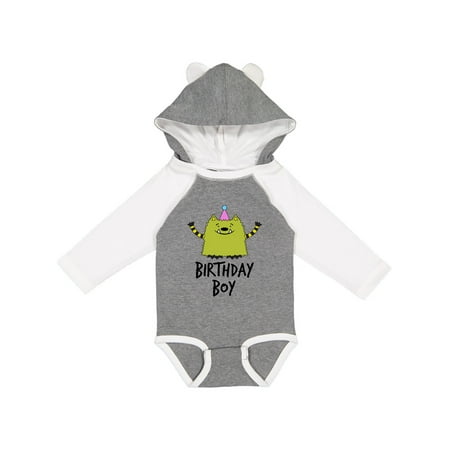 

Inktastic Whatif Monster Birthday Boy Gift Baby Boy Long Sleeve Bodysuit