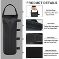 thumbnail image 3 of Large   Gazebo Weights 112 LBS 4-Pack Black Sand Bags for Canopy Tent Pergola Outdoor Use, 3 of 5