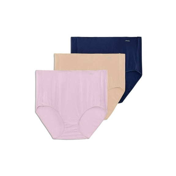 Women's Jockey® No Panty Line Promise 3-Pack Full Rise Brief Panty Set 1877 Color: Faded Mauve Asst Size: 5