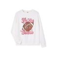 thumbnail image 2 of Mommy and Me Matching Outfits Football Rugby Letter Embroidered Sweatshirt Long Sleeve Pullover Top, 2 of 10