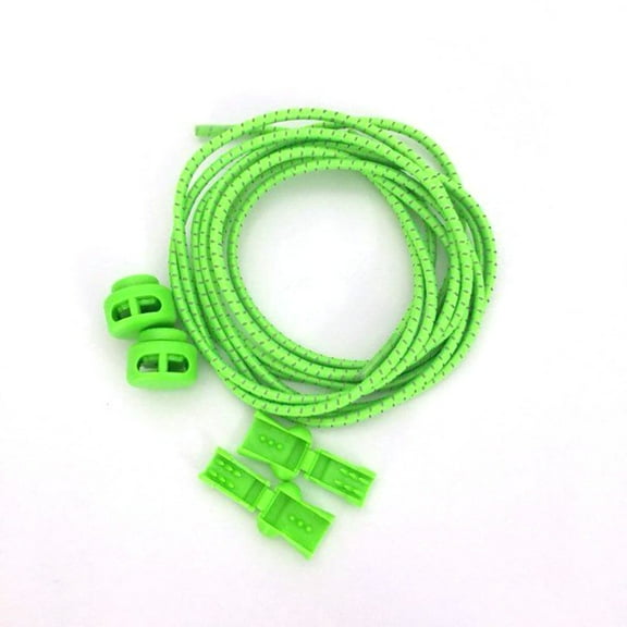 Greenadscape 1 Pair Green Polyester Shoelaces for Running and Night Running Shoes