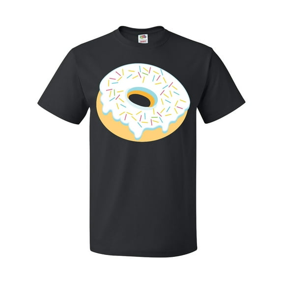 Inktastic White Donut with Sprinkles T-Shirt
