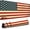 American Flag 2, variant on Gaming Desk Mat with Silky Smooth Surface & Exquisite Patterns,31.5x11.8 Inches Large-Sized Mouse Pad, Perfect for Extended Gaming,Work,and Home Office Decor (Red Topographic Lines)