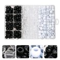 thumbnail image 3 of 240 Pcs Perles Transparentes pour Cheveux, Dreadlocks, Accessoires pour Cheveux, 3 of 8