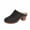 Black, variant on Handmade Swedish Wood Clogs for Women, High Heel Mule | Rome Navy 43