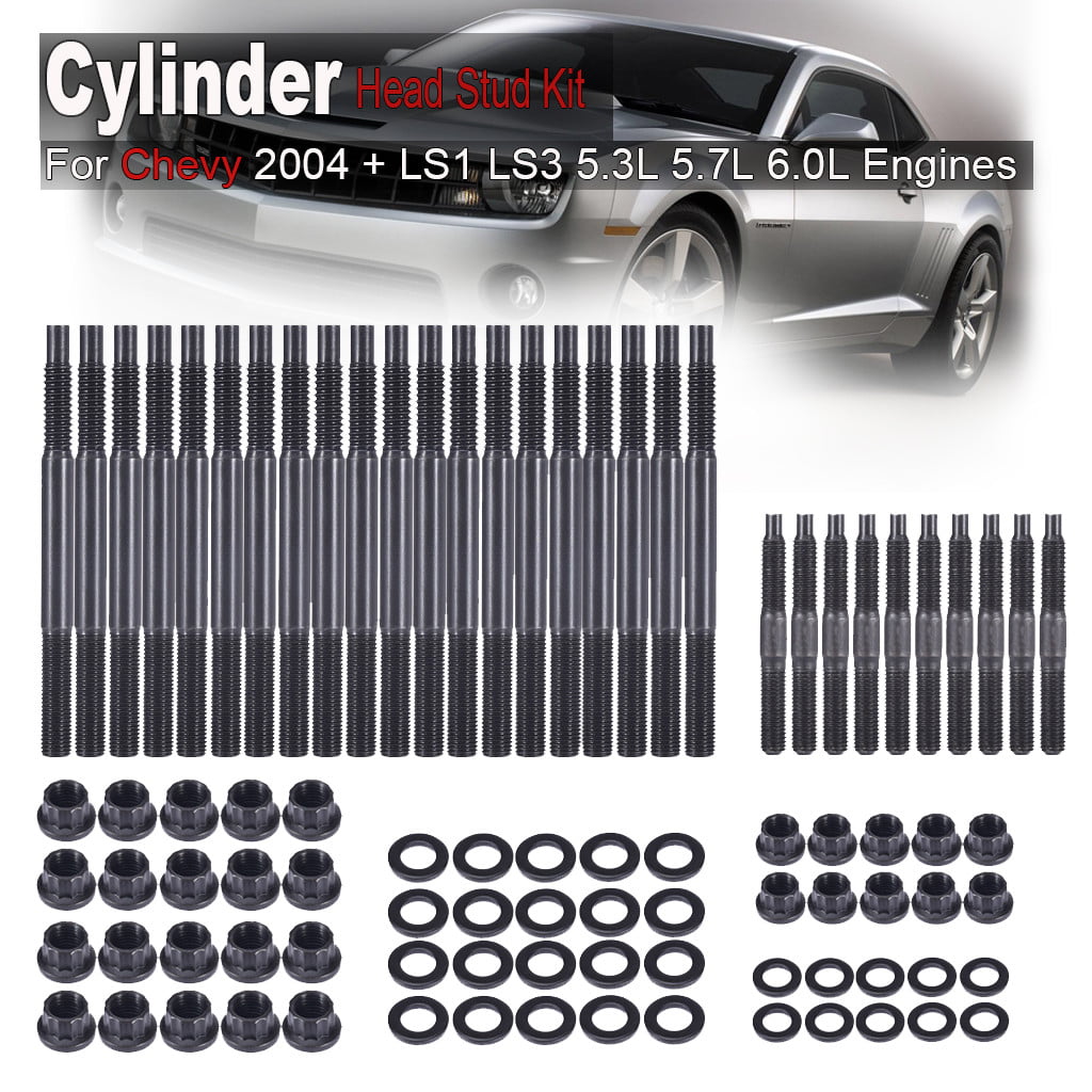 Engines Cylinder Head Stud Kit for Chevrolet 2004-2019 LS1 LS3 5.3L 5.7L 6.0L