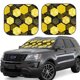 thumbnail image 1 of Balery Geometric Pattern with Bee Parasol para parabrisas de coche de 2 piezas | Parasol plegable para parabrisas delantero de coche para la mayoría de sedanes-Medium, 1 of 6