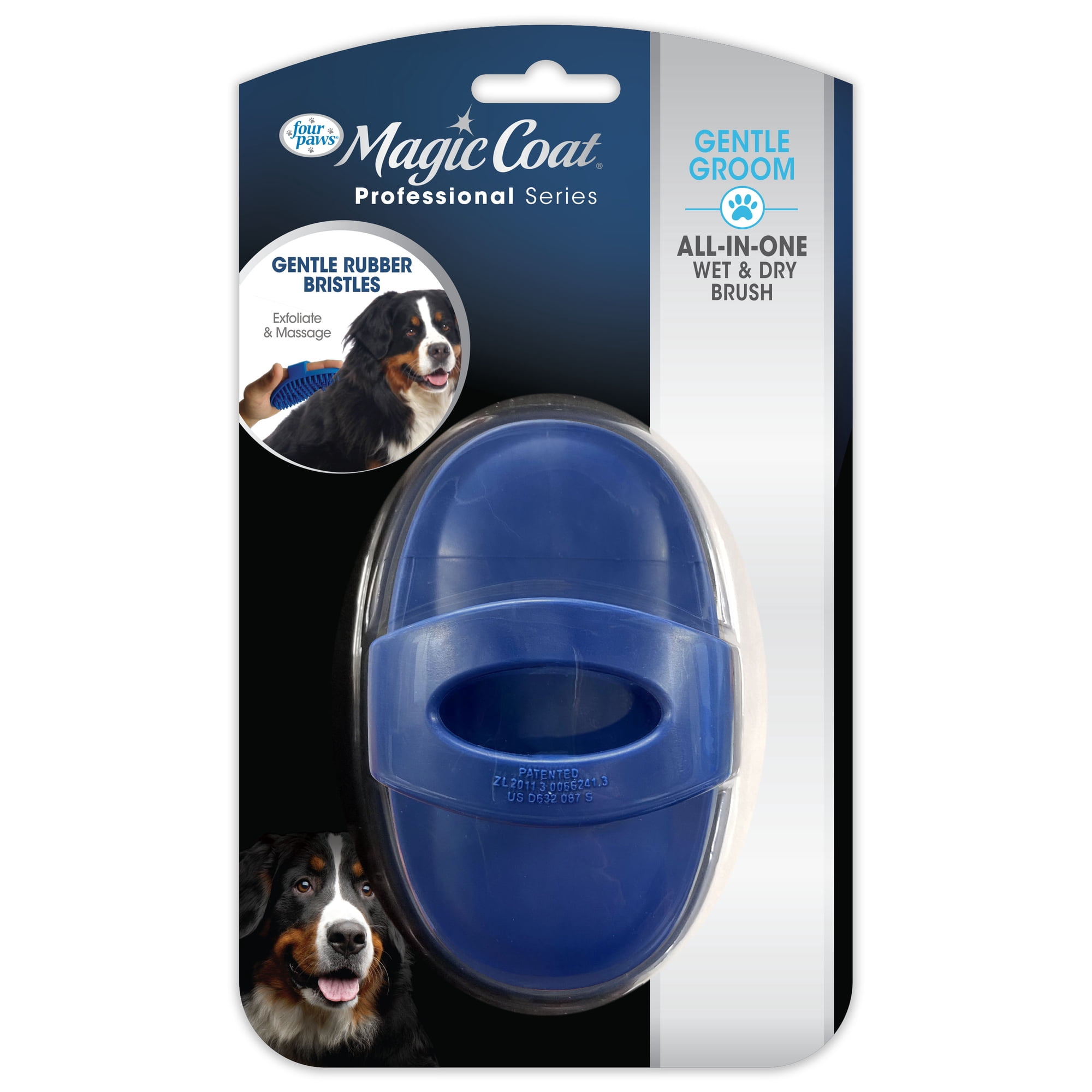 Four Paws Magic Coat Professional Series All-in-One Wet & Dry Brush for Dogs (1 Count)