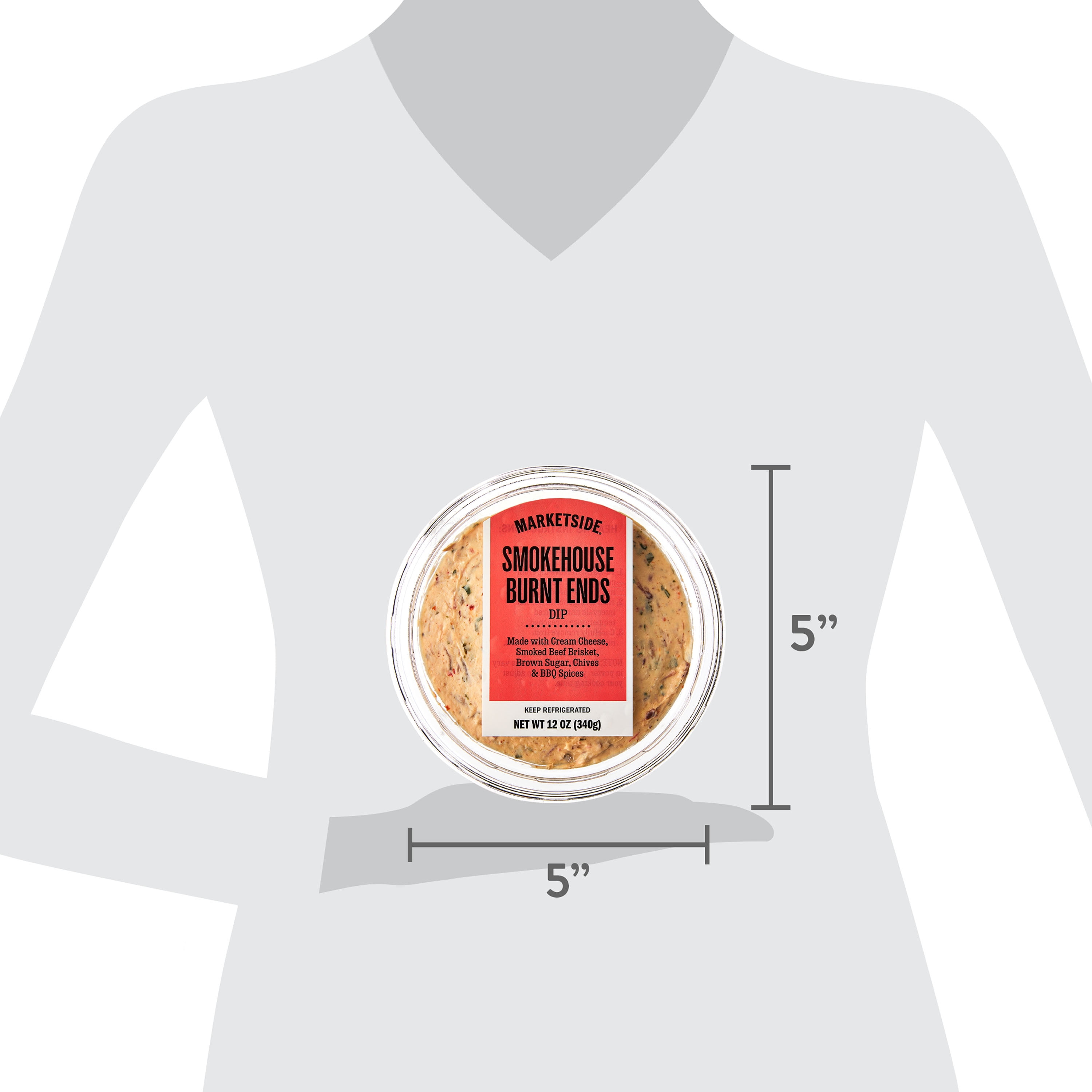 Marketside Smokehouse Burnt Ends Dip, 12 oz, Refrigerated
