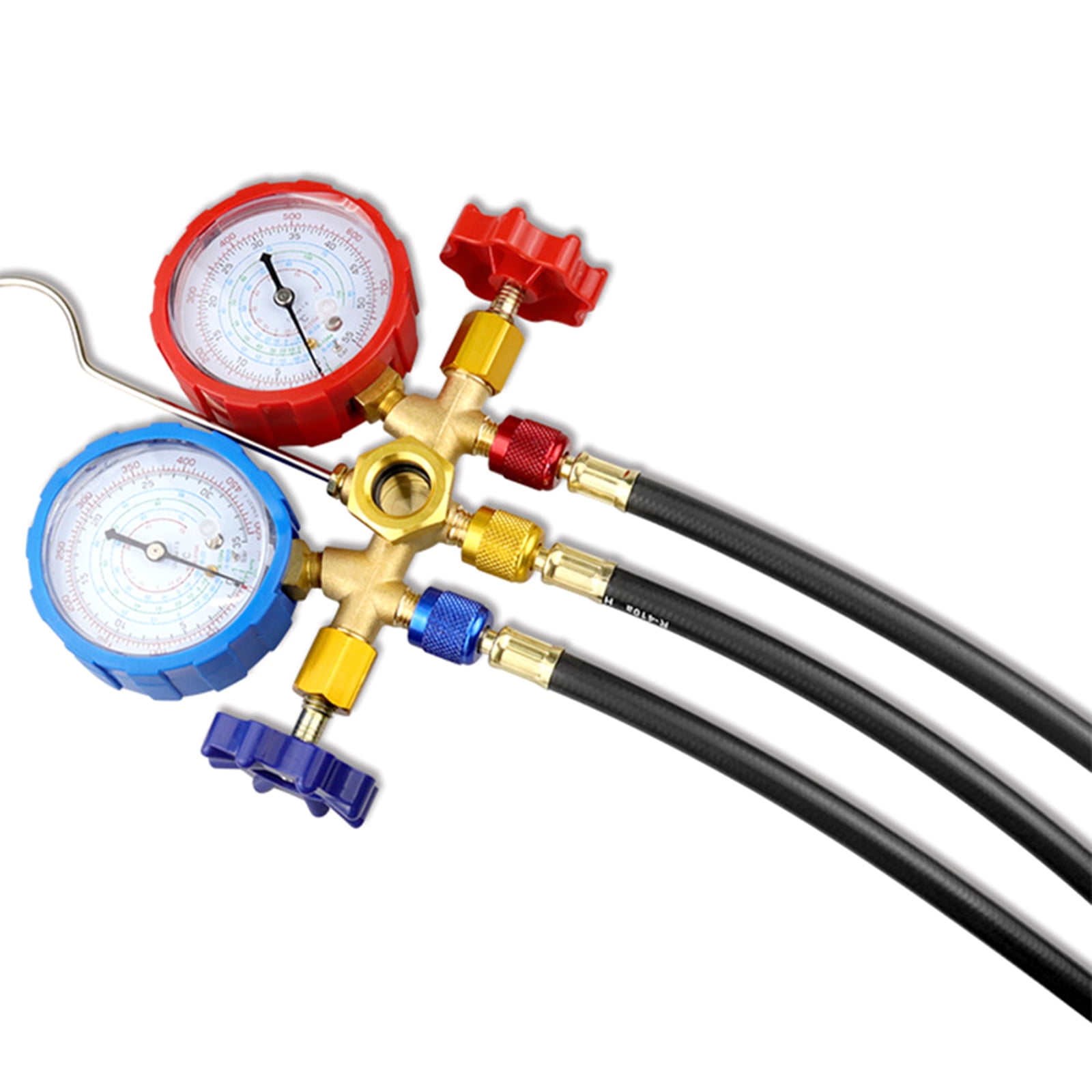 Refrigerants HVAC Manifolds Gauges Hose ,Charging Hoses with Valves for HVAC R22 R502 R1234YF