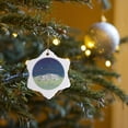 thumbnail image 7 of 3drose, Twinkle Twinkle Little Star Sleeping Sheeping, 3 inch Snowflake Porcelain Ornament, 7 of 7