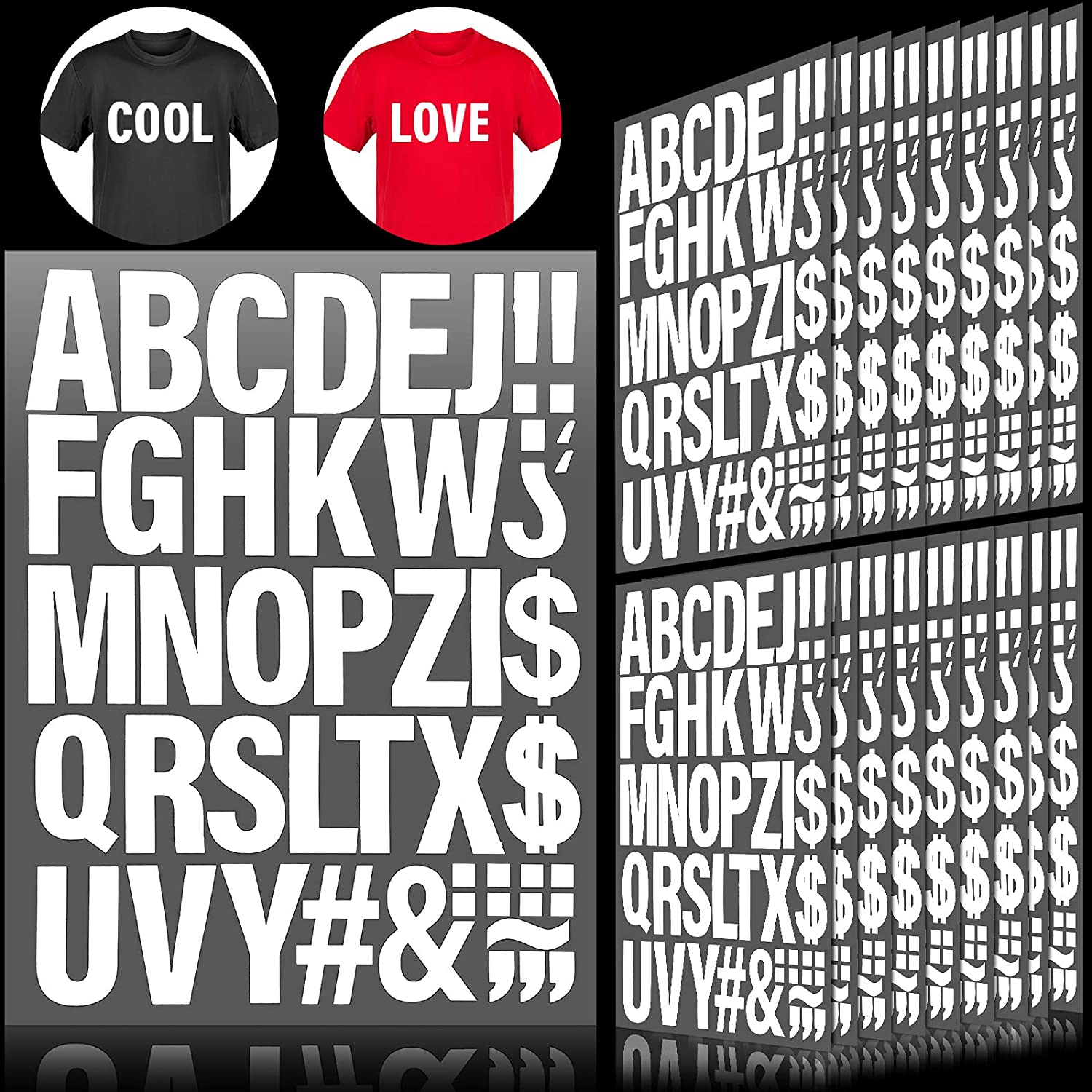 vinyl letters on shirts