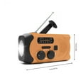 thumbnail image 3 of Xingzhi Radio Receiver Frequency Emergency LED Flashlight Alarm Power Bank Hiking Backpacking Multifunctional Phone Charger Speaker Orange, 3 of 7