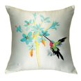 thumbnail image 2 of Betsy Drake NC331 18 x 18 in. Blue Hummingbird No Cord Pillow, 2 of 3