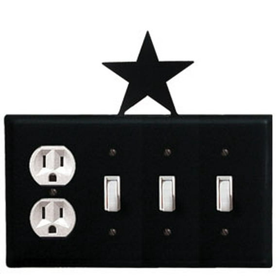 Star Single Outlet CUSTOM Product Triple Switch Cover