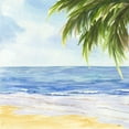 thumbnail image 2 of Reed, Tara 26x26 Gold Ornate Wood Framed with Double Matting Museum Art Print Titled - Beach and Palm Fronds I, 2 of 4