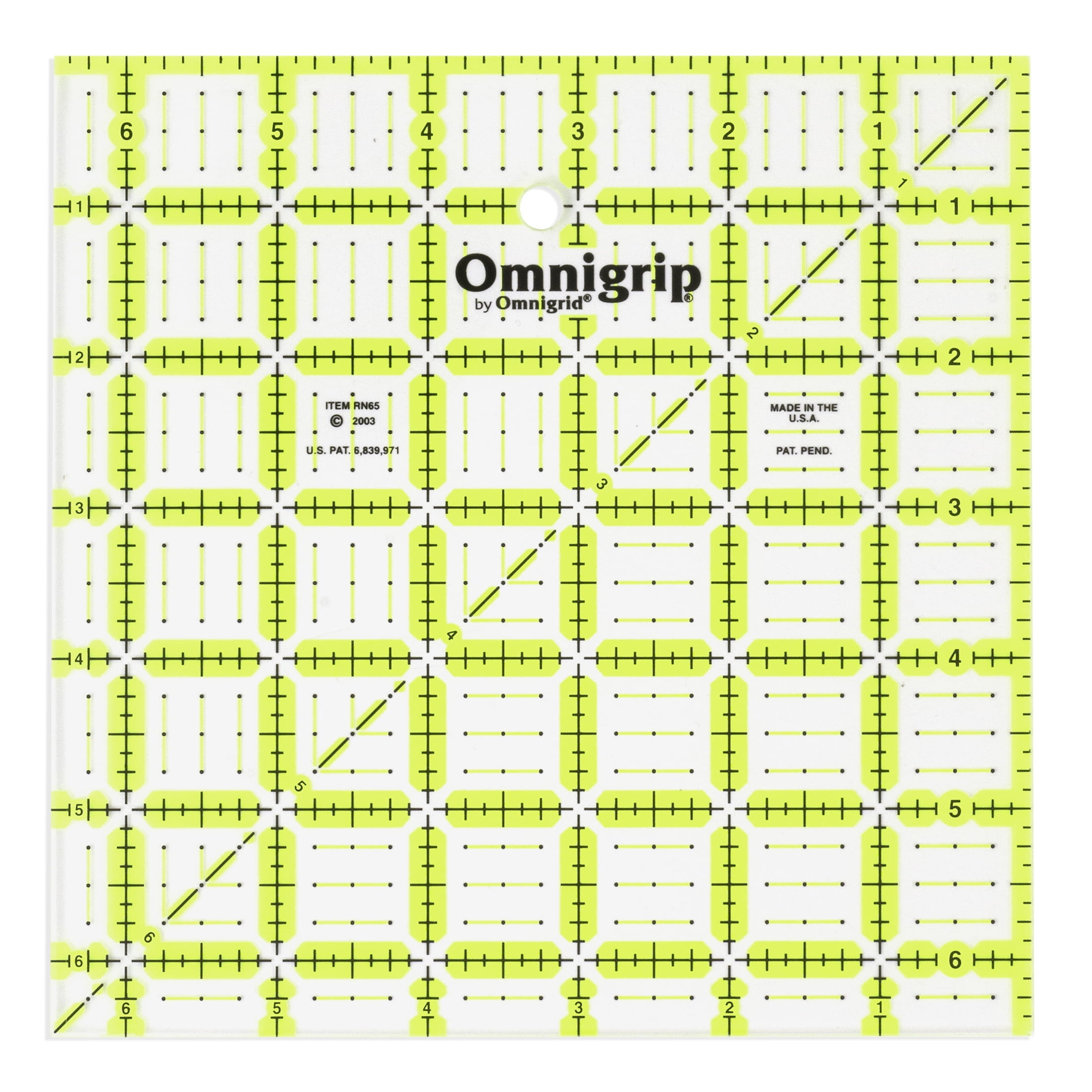 Omnigrip Non-Slip Square Quilting Rulers Combo Pack, Sizes 6-1/2", 8-1/2" & 11-1/2"