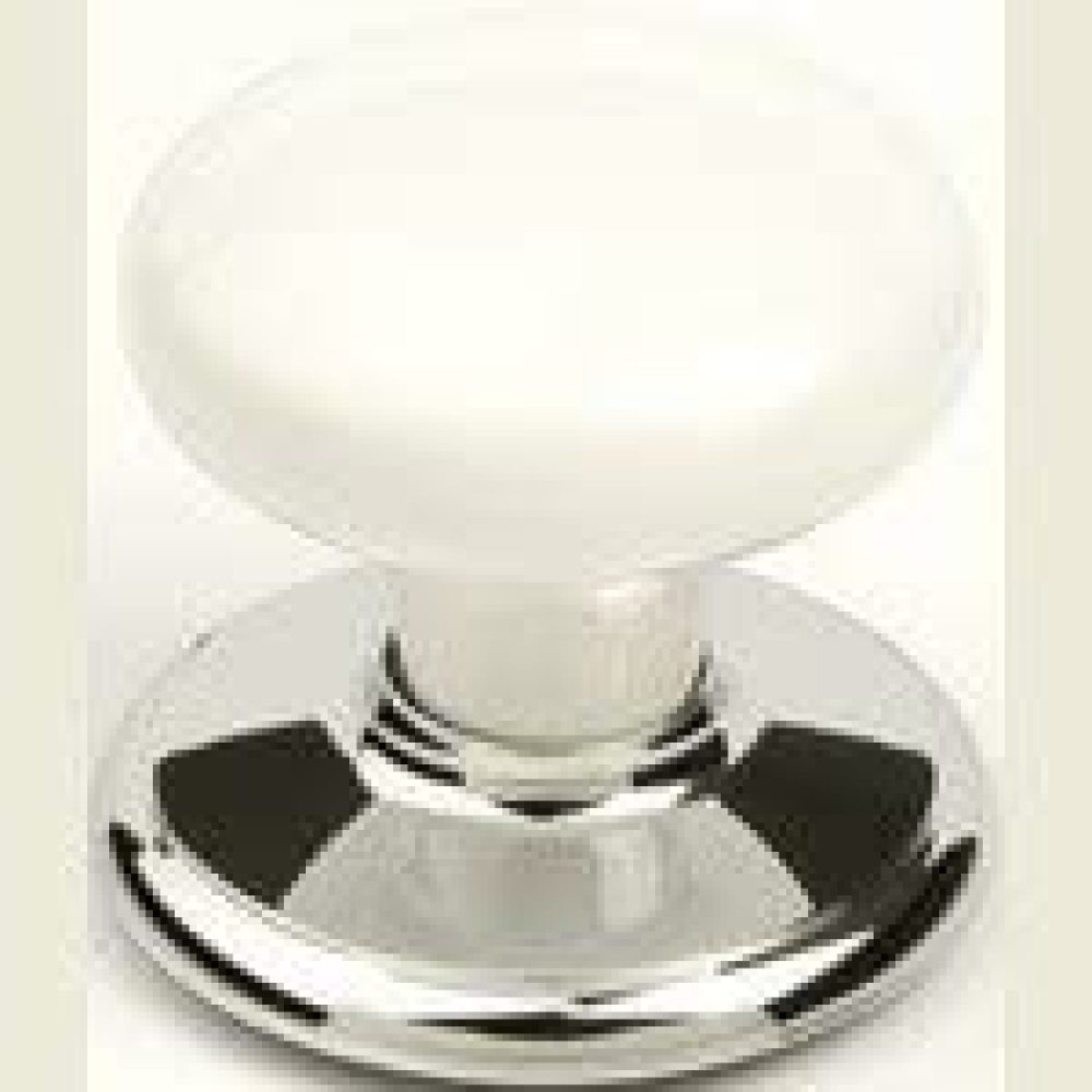 LeCeleBee 80376 Bifold Door Knob White Porcelain & Chrome Backplate