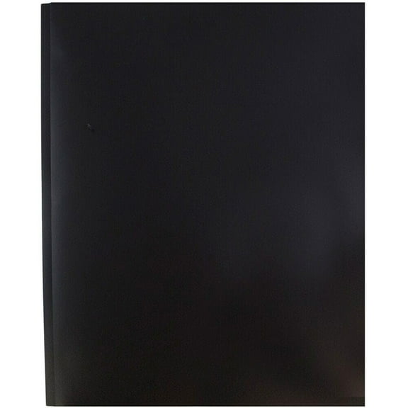 Plastic Folder with Pockets Prongs Colored Folders in Assorted Colors with Fasteners A4 Clip Folder, Colored Plastic File Holder, Pocket Folder with Prongs School Office Document Folder(Black)