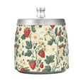 thumbnail image 7 of Yayeee Ashtray with Lid for Cigarette Smokeless Stainless Steel Home Ash Holder, Small Strawberry Pattern, 7 of 7