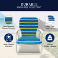 thumbnail image 5 of Caribbean Joe Folding Beach Chair - Blue Yellow Stripes, 5 of 6