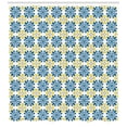 thumbnail image 3 of Ambesonne Spanish Shower Curtain, Portuguese Mosaic Tile, 69"Wx75"L, Cobalt Blue Yellow White, 3 of 3