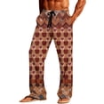 thumbnail image 3 of TaTaai Men's Valentine Print Loose Elastic Waist Pajama Pants, Valentine's Day Gift, Casual Leisure Straight Trousers With Pockets Gift, 3 of 8
