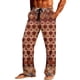 thumbnail image 1 of Ceisia Mens Pajamas Pants Valentine's Day Couple Unisex Hearts Print Plaid Lounge With Pockets Sleep Bottoms Brown XL Gift, 1 of 9