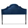 thumbnail image 2 of Baxton Studio Rita Velvet and Wood King Headboard in Navy Blue, 2 of 6