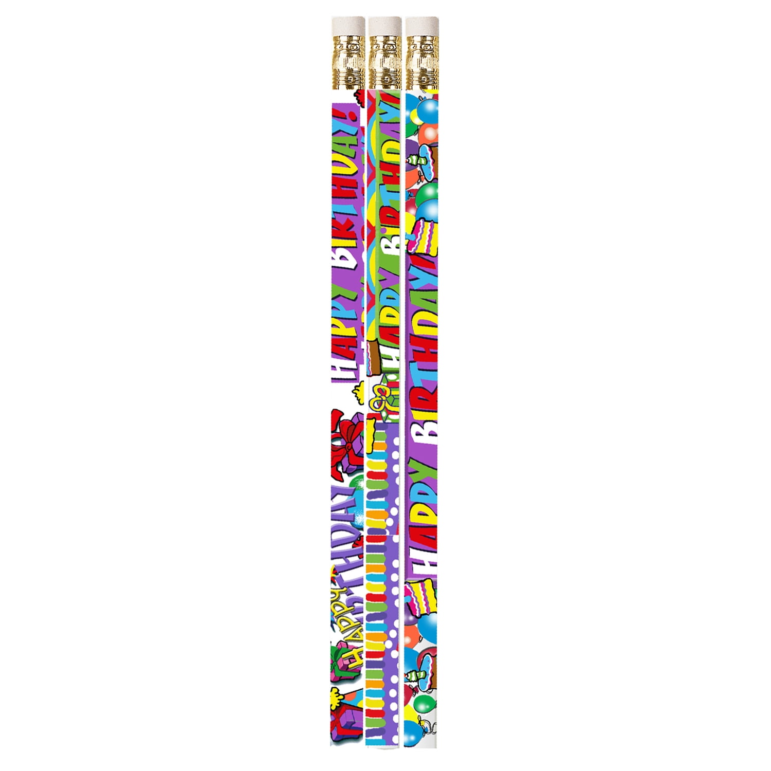 Musgrave Pencil Company Birthday Supreme Motivational/Fun Pencils, Pack of 144