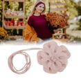 thumbnail image 4 of Cinturón de Cintura Ajustable de 1 Pc de Bargains Únicos, Cinturón de Cuerda Hecho a Mano Elegante con Flores para Mujeres en Rosa, 4 of 5