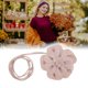 thumbnail image 4 of Cinturón de Cintura Ajustable de 1 Pc de Bargains Únicos, Cinturón de Cuerda Hecho a Mano Elegante con Flores para Mujeres en Rosa, 4 of 5