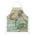 thumbnail image 1 of Carolines Treasures SC2017APRON Crab, Shrimp & Oyster Sunset Apron, 1 of 4
