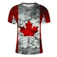 thumbnail image 4 of Mode Hommes Impression Jour de l'Indépendance Manches Courtes Col Rond Blouses T-Shirts, T-Shirts pour Hommes, Vestes pour Hommes, 4 of 5