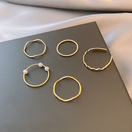 En Oferta Womens Geometric Ring With Gem Inlay 925 Silver Adjustable Opening Korean Fashion Ring Micro Inlay Processing Silver And Gold Rings For Her