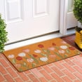 thumbnail image 4 of Red Pink White Tulip Coir Door Mat for Front Door, Spring Summer Flower Outdoor Welcome Mats for Entrance,Garden,RV,Patio,Home Porch Decor Doormat 30x17 Inch, 4 of 6