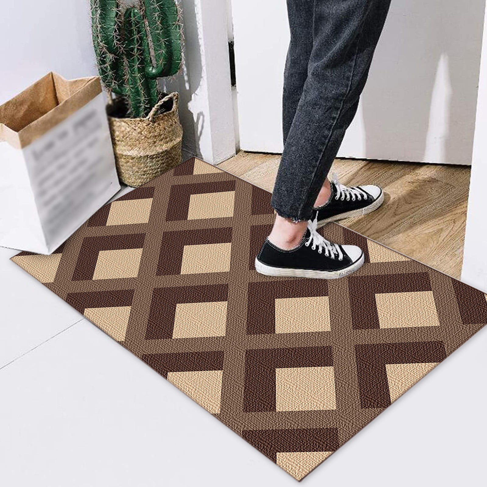 40*60cm Home Non Slip Welcome Entry Floor Door Rug Mat Outdoor Indoor Use Carpet 