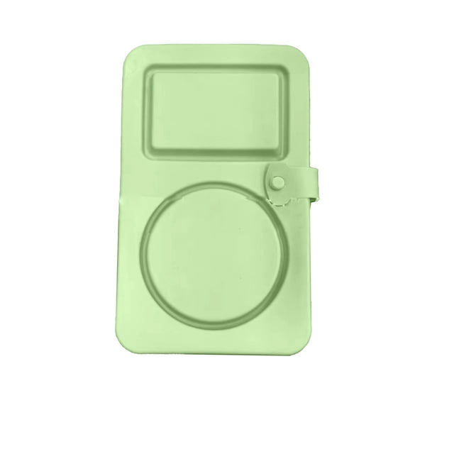 Transemion Contenants à Collation en Silicone Étanches pour Déjeuners sur le Pouce Petits pour Ranger les Collations Vert