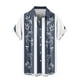 thumbnail image 5 of Blusa y camisa de manga corta con cuello vuelto Camisa casual para hombre Camisa de bolos vintage de manga corta Camisas de verano de playa cubana Camisa con botones Blusa para hombre Poliéster, 5 of 6