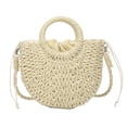 thumbnail image 1 of Lojalitet Bolso bandolera de paja para mujer Bolso de hombro tejido de playa de verano Bolso de mujer tejido de vid, 1 of 5