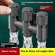 thumbnail image 3 of 1 Into 3 Out Angle Valve Bathroom Balcony Kitchen Stainless Steel Inlet Valve Fittings Valve Toilet Fittings Bathroom Fittings, 3 of 5