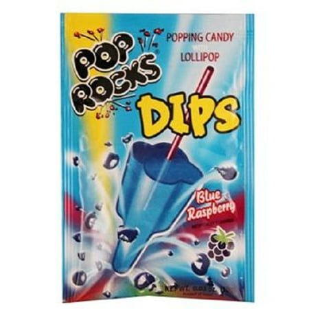 Product Of Pop Rocks Dips, Blue Raspberry , Count 18 (0.63 oz) - Sugar Candy / Grab Varieties & (Best Copenhagen Dip Flavors)