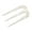 Frost White, variant on French Amie Tri Prongs 3" Handmade Cellulose Bun Holder Hair Pin Stick for Women